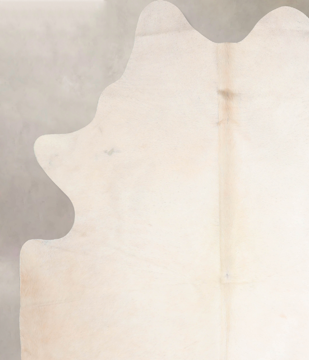 Ivory with Beige X-Large Brazilian Cowhide Rug 7'10"H x 6'0"W #A32633 