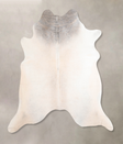 Grey with Beige X-Large Brazilian Cowhide Rug 6'6"H x 7'0"W #A32676 by Hudson Hides