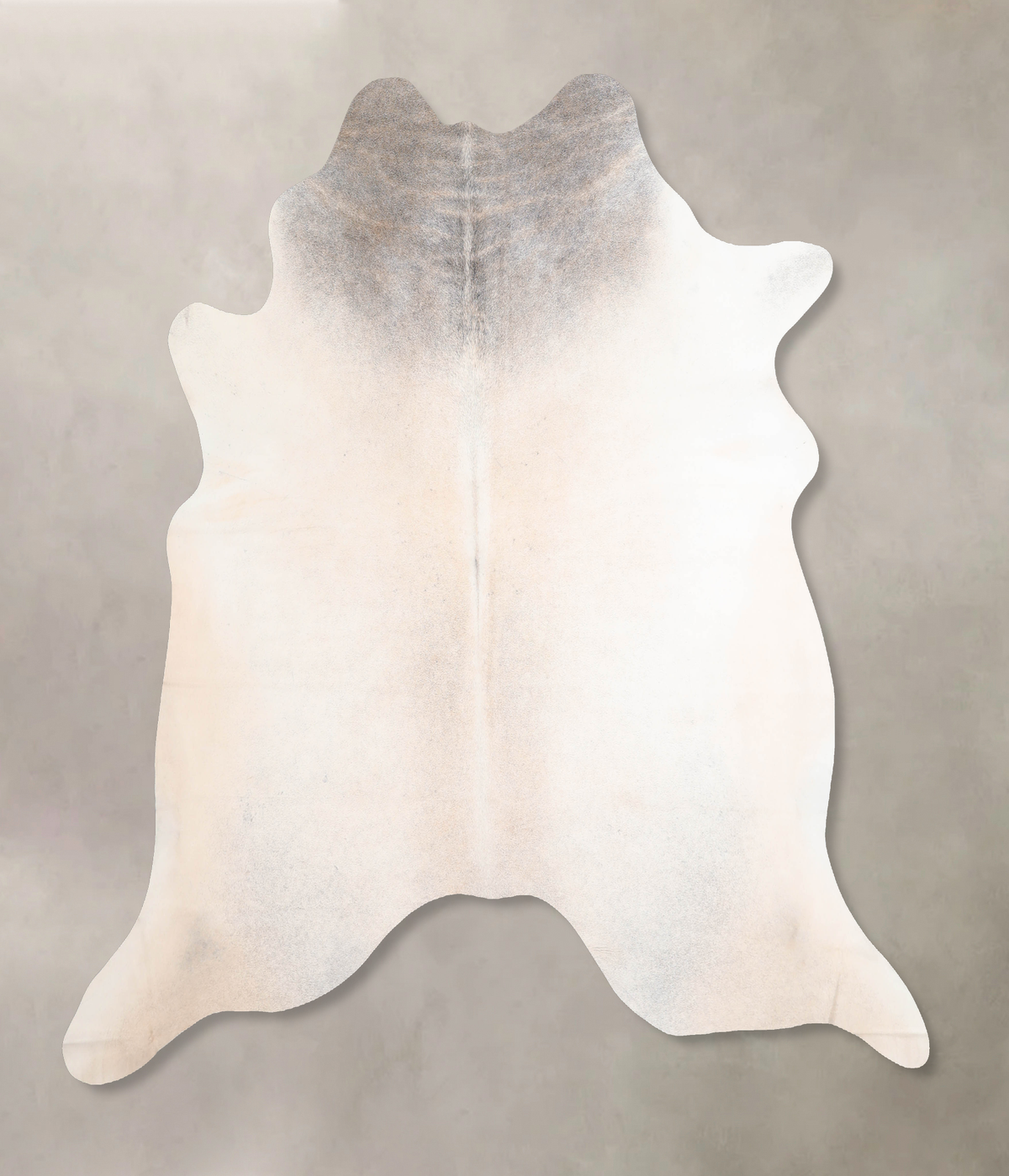 Grey with Beige Cowhide Rug #A32676