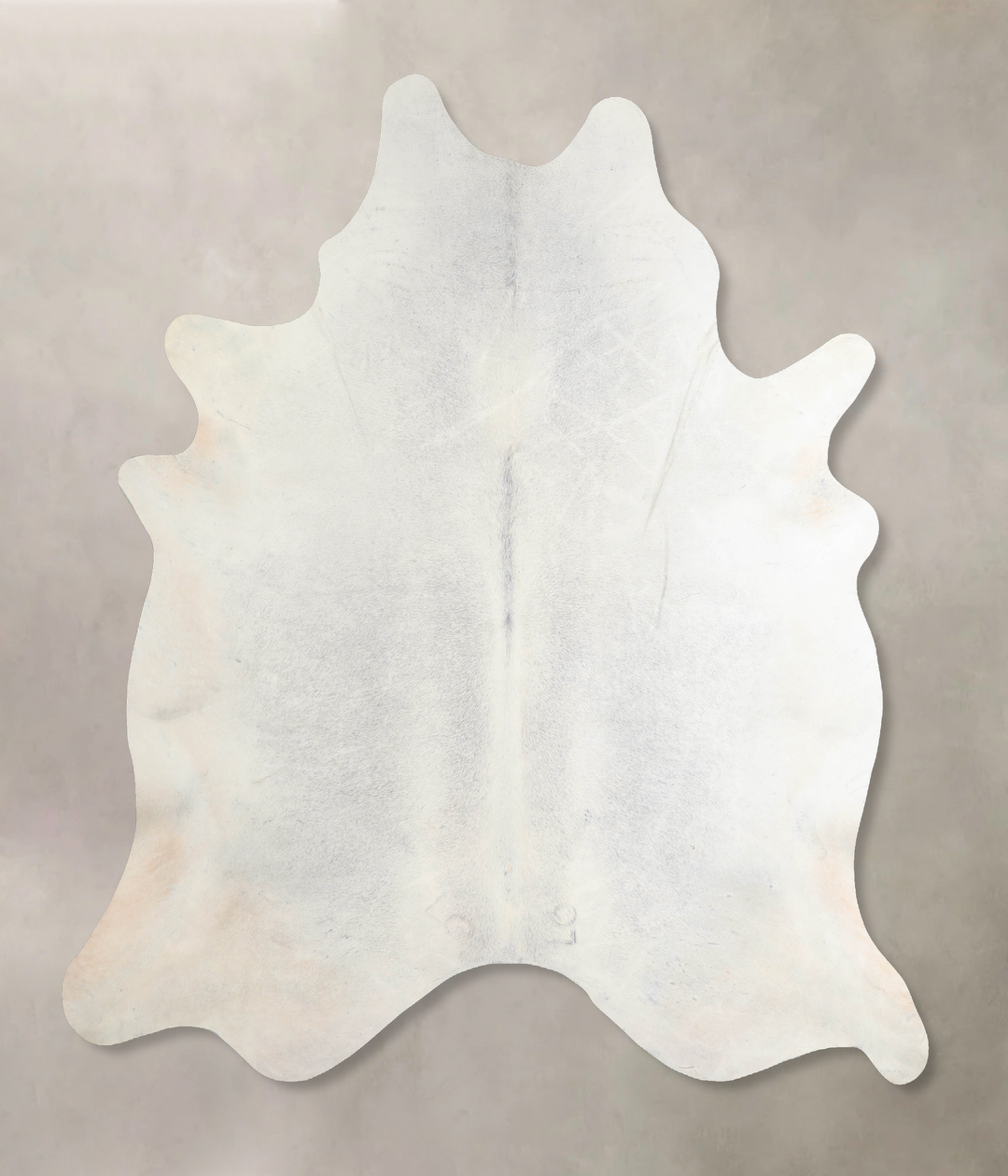 Light Grey X-Large Brazilian Cowhide Rug 7'0"H x 6'2"W #A32690 by Huds
