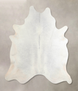 Light Grey X-Large Brazilian Cowhide Rug 7'0"H x 6'2"W #A32690 by Hudson Hides