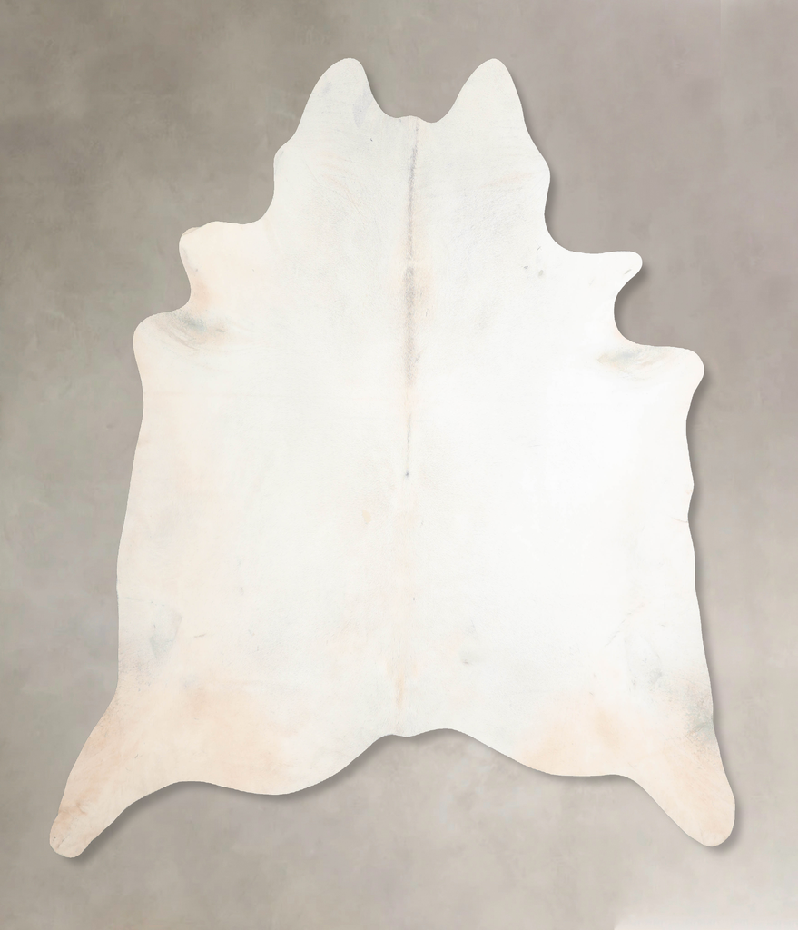 Ivory with Beige XX-Large Brazilian Cowhide Rug 7'10"H x 7'5"W #A32716 by Hudson Hides