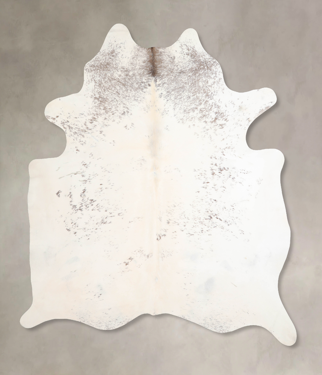 Salt and Pepper Black X-Large Brazilian Cowhide Rug 7'7"H x 6'4"W #A32