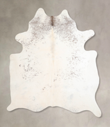 Salt and Pepper Black X-Large Brazilian Cowhide Rug 7'7"H x 6'4"W #A32717 by Hudson Hides