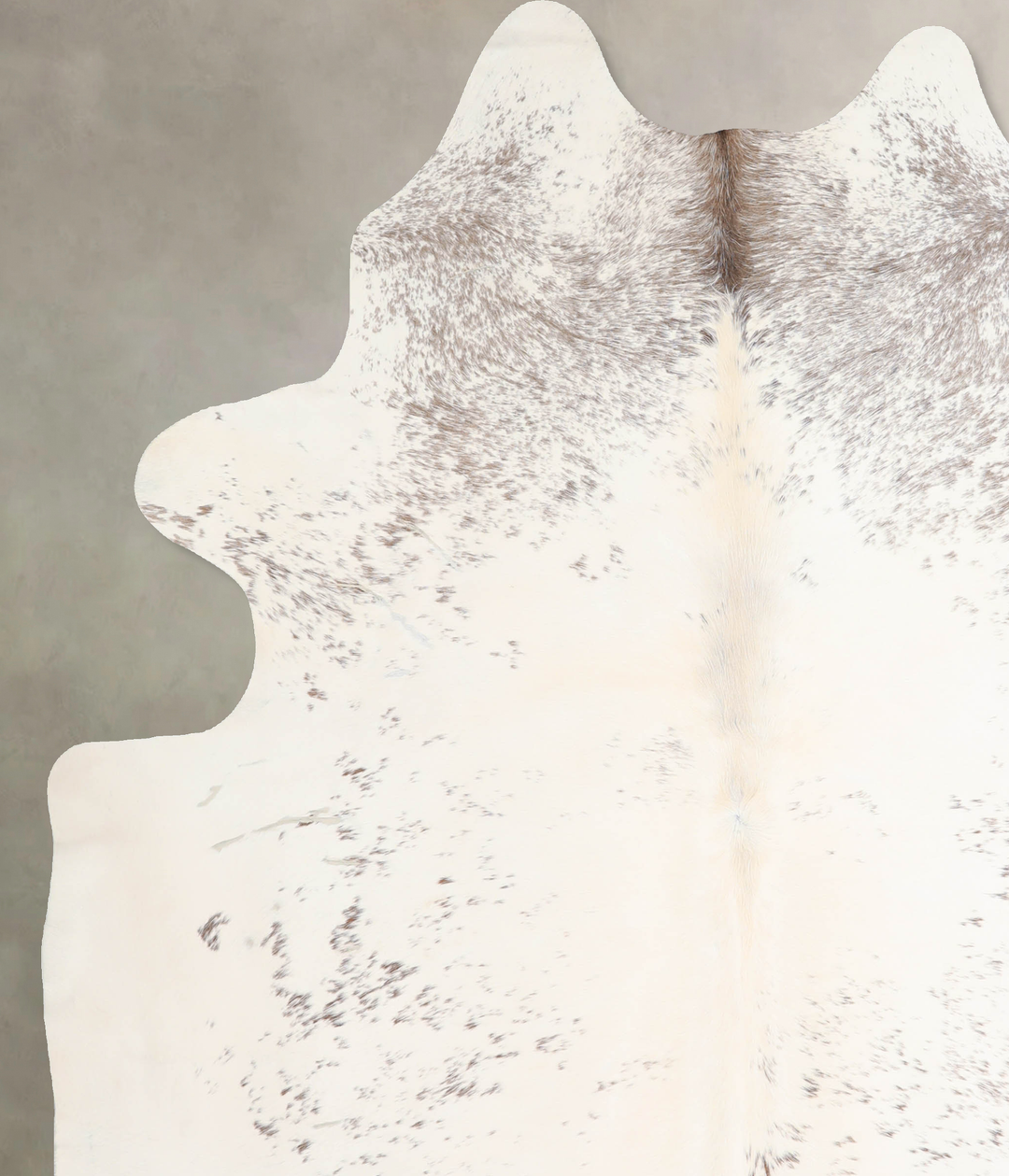 Salt and Pepper Black X-Large Brazilian Cowhide Rug 7'7"H x 6'4"W #A32