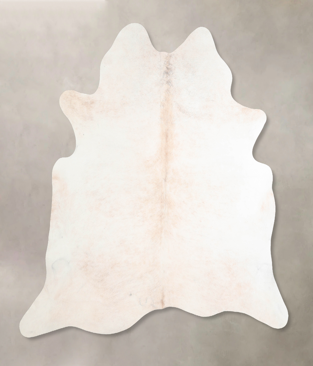 Ivory with Beige Large Brazilian Cowhide Rug 6'4"H x 6'2"W #A32724 by 