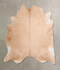 Beige XX-Large Brazilian Cowhide Rug 7'8