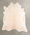 Ivory with Beige XX-Large Brazilian Cowhide Rug 7'7