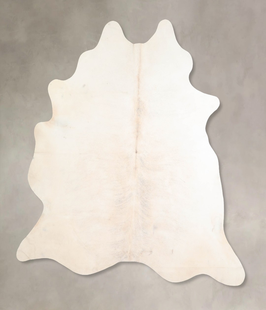 Ivory with Beige X-Large Brazilian Cowhide Rug 7'4"H x 6'8"W #A32774 b