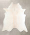 Ivory with Beige X-Large Brazilian Cowhide Rug 7'1