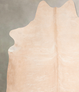 Beige X-Large Brazilian Cowhide Rug 7'2"H x 6'9"W #A32789 by Hudson Hides
