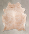 Beige X-Large Brazilian Cowhide Rug 6'11