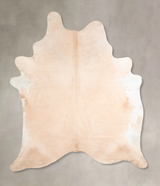 Beige XX-Large Brazilian Cowhide Rug 8'5"H x 6'10"W #A32846 by Hudson Hides