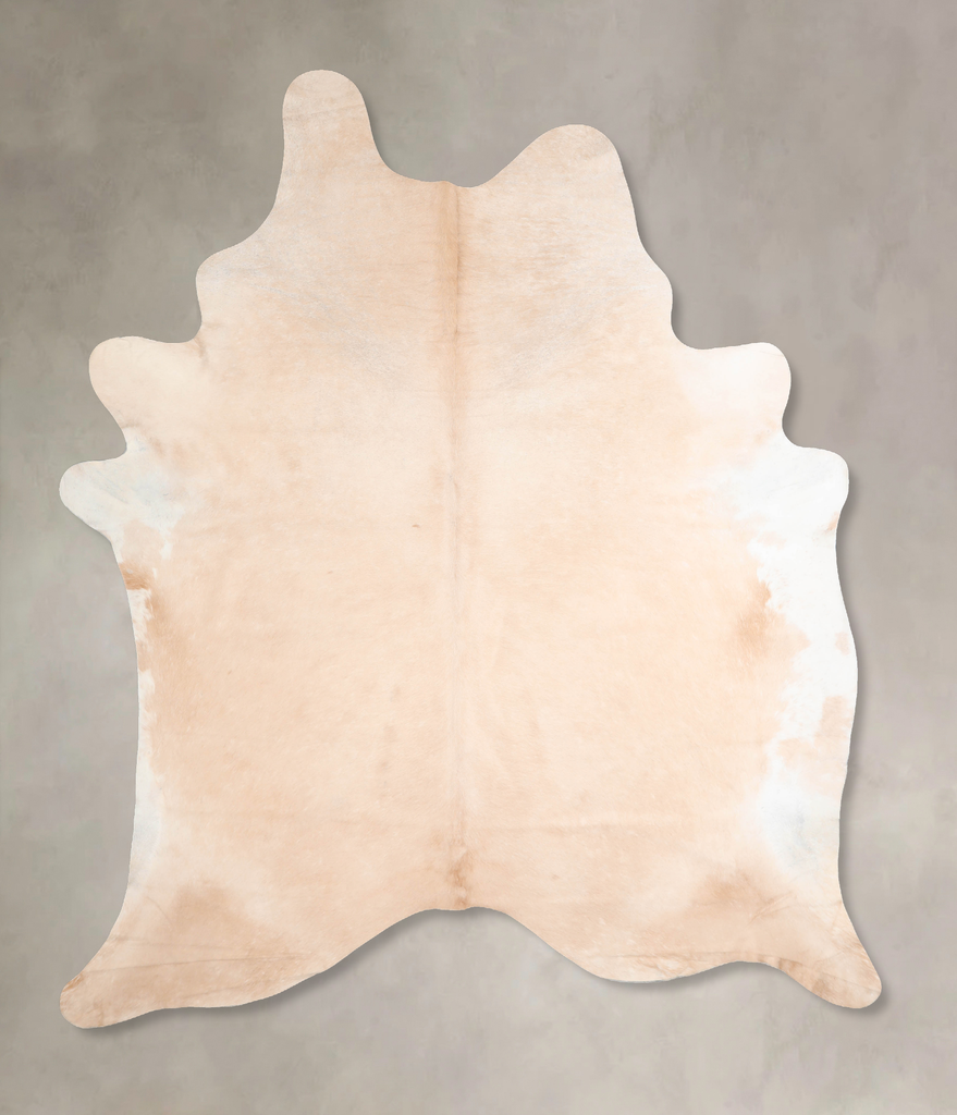 Beige XX-Large Brazilian Cowhide Rug 8'5"H x 6'10"W #A32846 by Hudson Hides