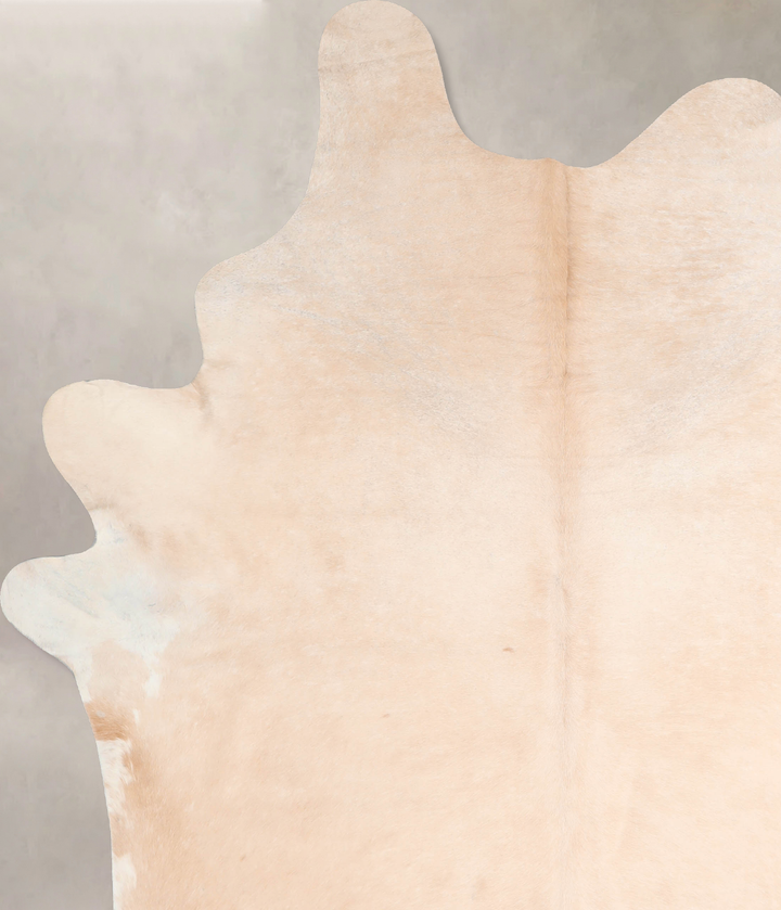 Beige XX-Large Brazilian Cowhide Rug 8'5"H x 6'10"W #A32846 by Hudson Hides