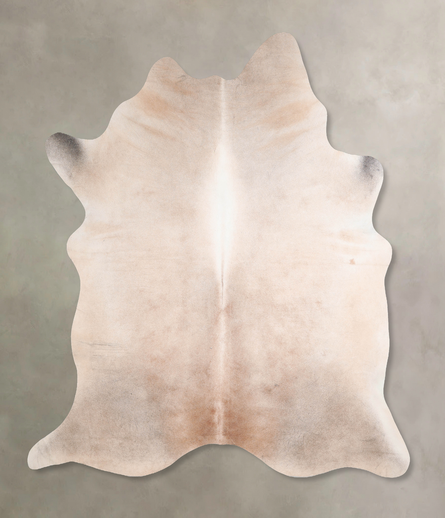 Champagne XX-Large Brazilian Cowhide Rug 7'7"H x 6'7"W #A32856 by Hudson Hides