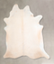 Ivory with Beige X-Large Brazilian Cowhide Rug 7'0