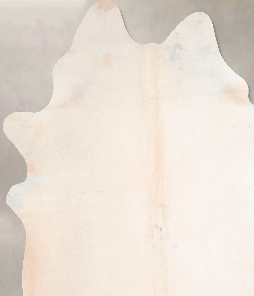 Ivory with Beige X-Large Brazilian Cowhide Rug 7'0"H x 6'4"W #A32865 b