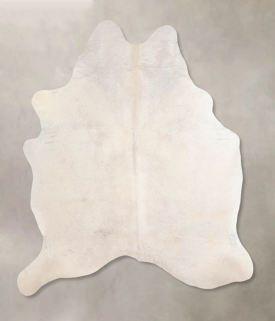 Light Grey Large Brazilian Cowhide Rug 6'9"H x 5'7"W #A32870 by Hudson Hides