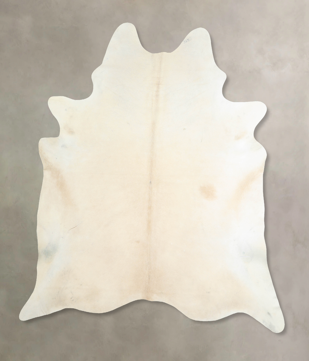Ivory with Beige XX-Large Brazilian Cowhide Rug 7'10"H x 6'10"W #A3290