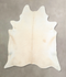 Ivory with Beige XX-Large Brazilian Cowhide Rug 7'10