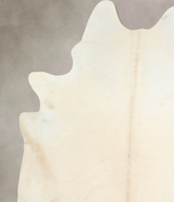 Ivory with Beige XX-Large Brazilian Cowhide Rug 7'10"H x 6'10"W #A32906 by Hudson Hides
