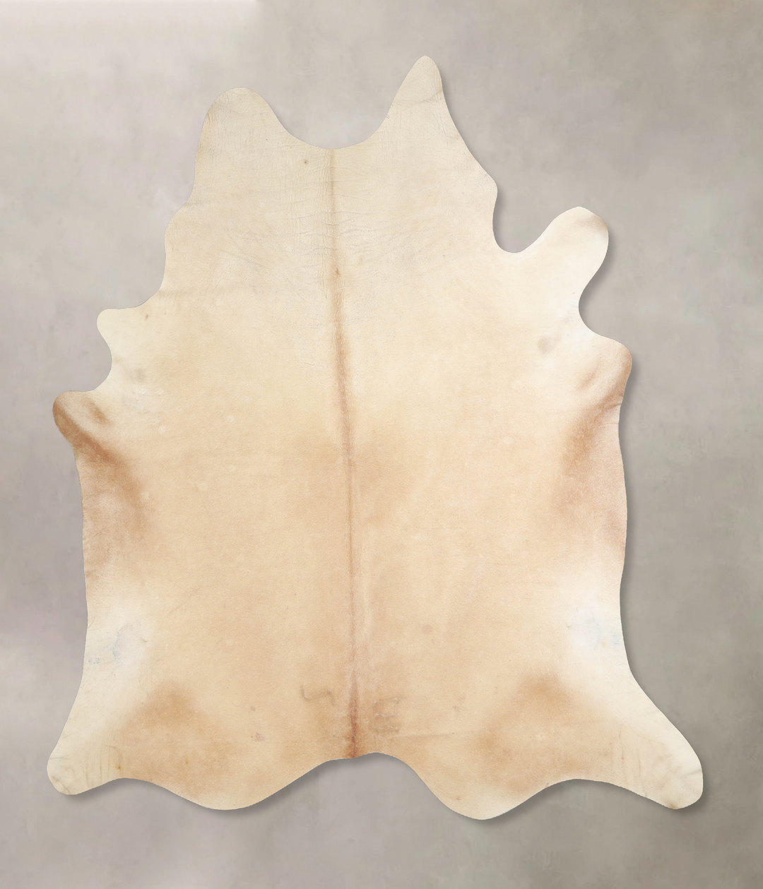 Beige XX-Large Brazilian Cowhide Rug 7'9"H x 7'5"W #A32940 by Hudson H