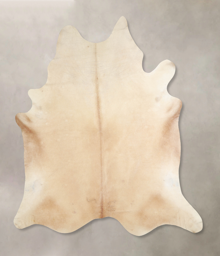 Beige XX-Large Brazilian Cowhide Rug 7'9"H x 7'5"W #A32940 by Hudson Hides