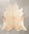 Beige XX-Large Brazilian Cowhide Rug 7'9