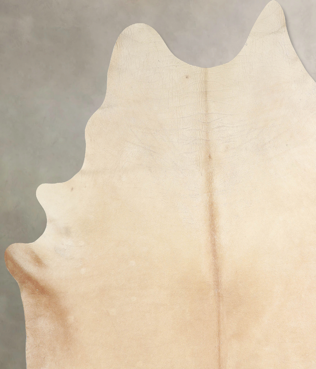 Beige XX-Large Brazilian Cowhide Rug 7'9"H x 7'5"W #A32940 by Hudson H