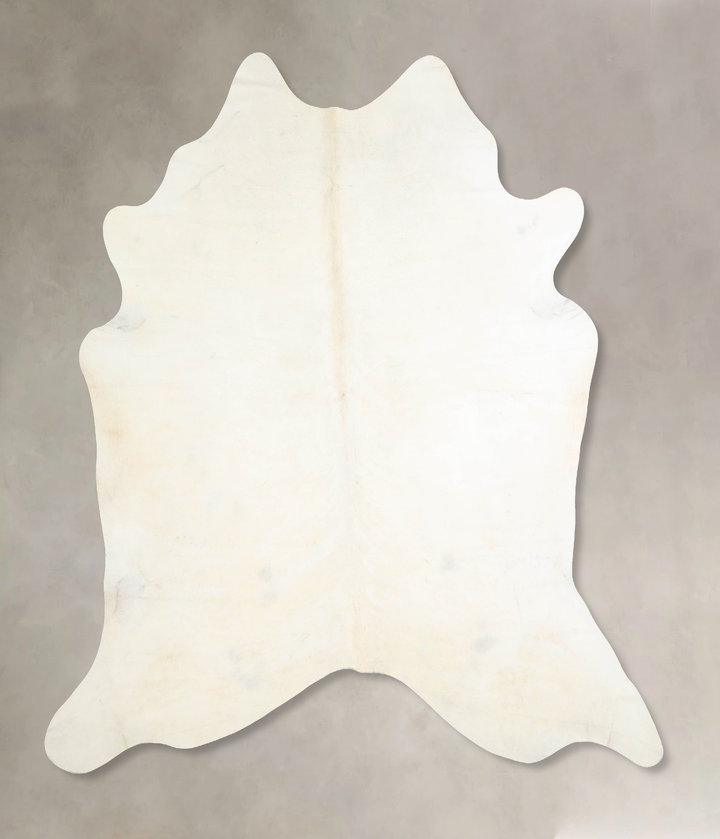 Ivory with Beige XX-Large Brazilian Cowhide Rug 7'9"H x 7'0"W #A32963 by Hudson Hides