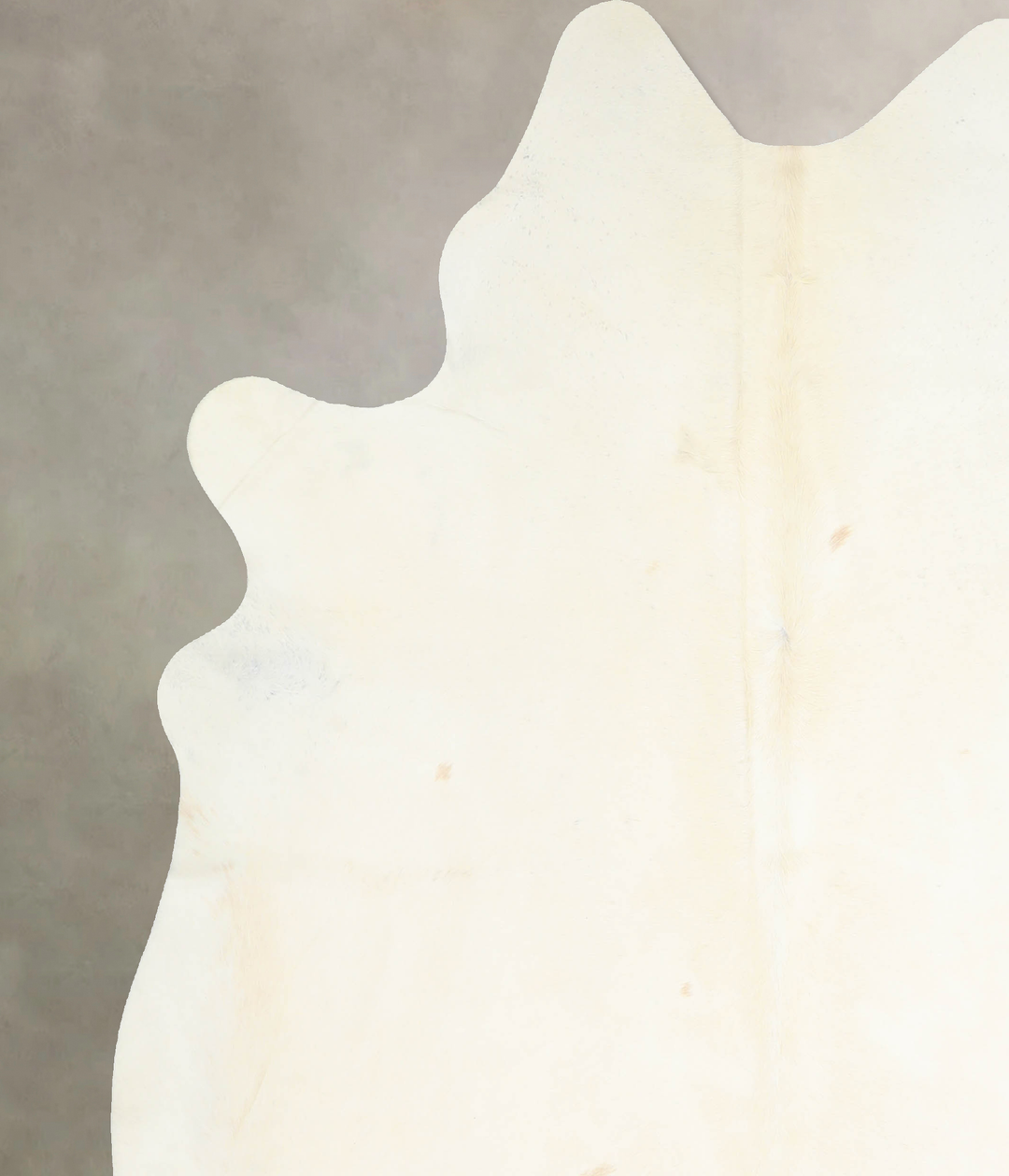 Ivory with Beige X-Large Brazilian Cowhide Rug 7'4"H x 6'7"W #A32992 b