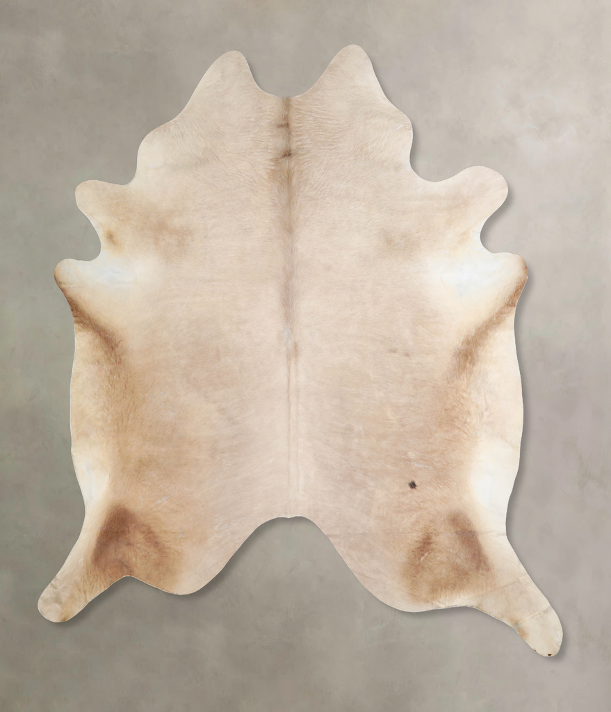 Champagne XX-Large Brazilian Cowhide Rug 7'9"H x 7'0"W #A32995 by Hudson Hides