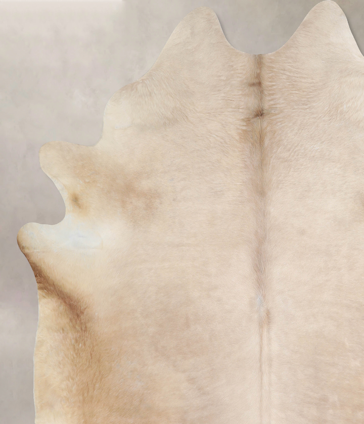Champagne XX-Large Brazilian Cowhide Rug 7'9"H x 7'0"W #A32995 by Hudson Hides