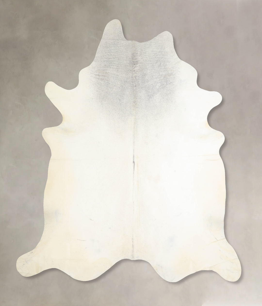 Light Grey XX-Large Brazilian Cowhide Rug 8'1"H x 7'4"W #A32996 by Hud