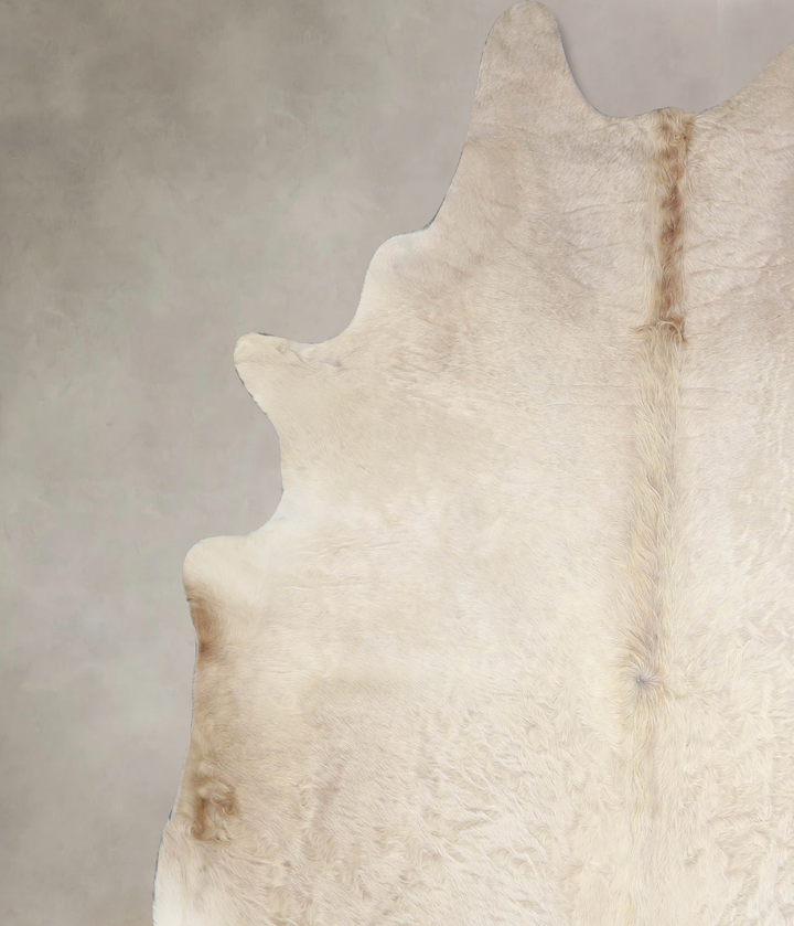 Champagne X-Large Brazilian Cowhide Rug 7'0"H x 6'9"W #A33019 by Hudson Hides