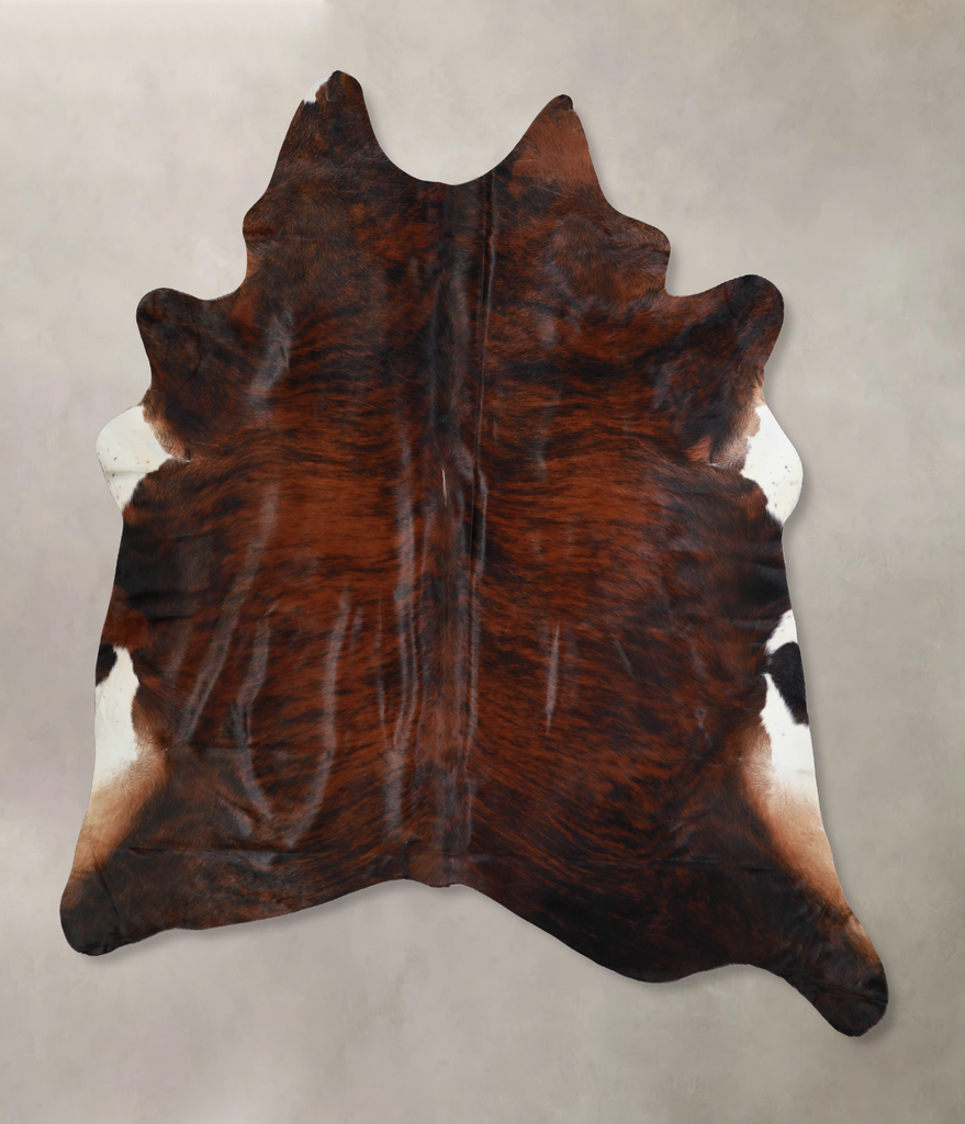 Dark Brindle XX-Large Brazilian Cowhide Rug 7'7"H x 6'9"W #A33027 by Hudson Hides