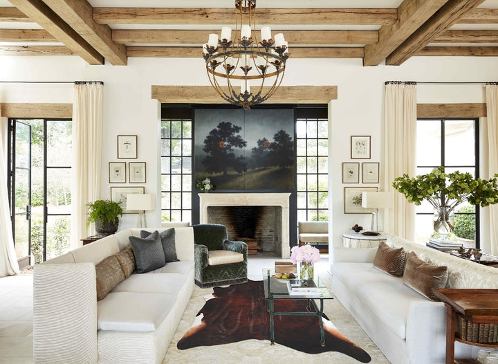 Dark Brindle XX-Large Brazilian Cowhide Rug 7'7"H x 6'9"W #A33027 by Hudson Hides