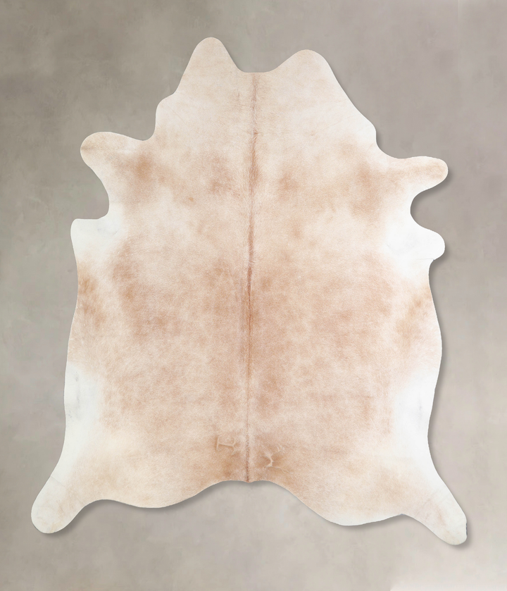Beige X-Large Brazilian Cowhide Rug 7'5"H x 6'6"W #A33035 by Hudson Hides