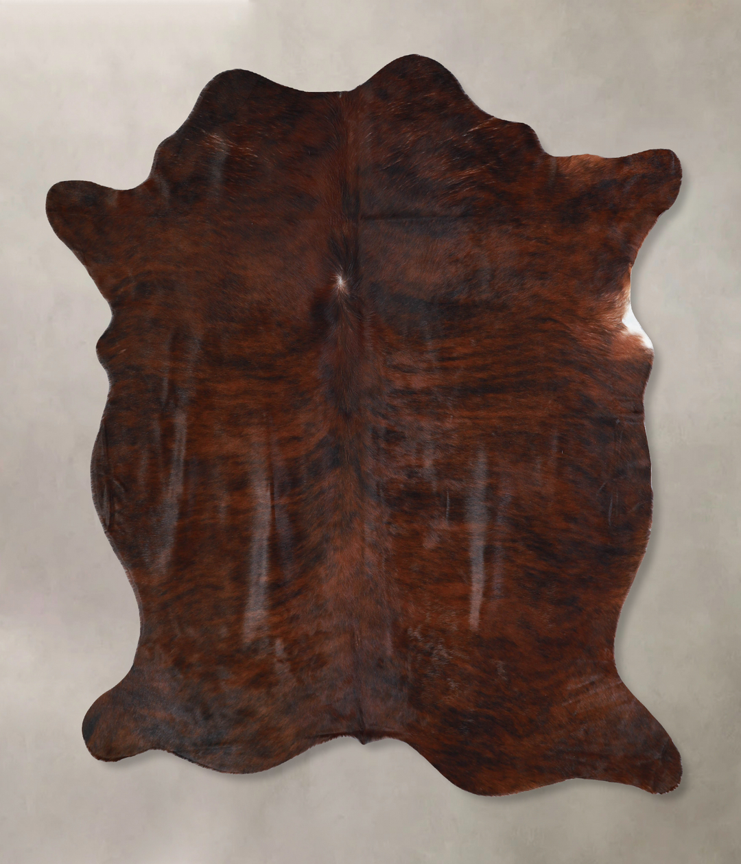 Dark Brindle X-Large Brazilian Cowhide Rug 6'10"H x 6'0"W #A33040 by H