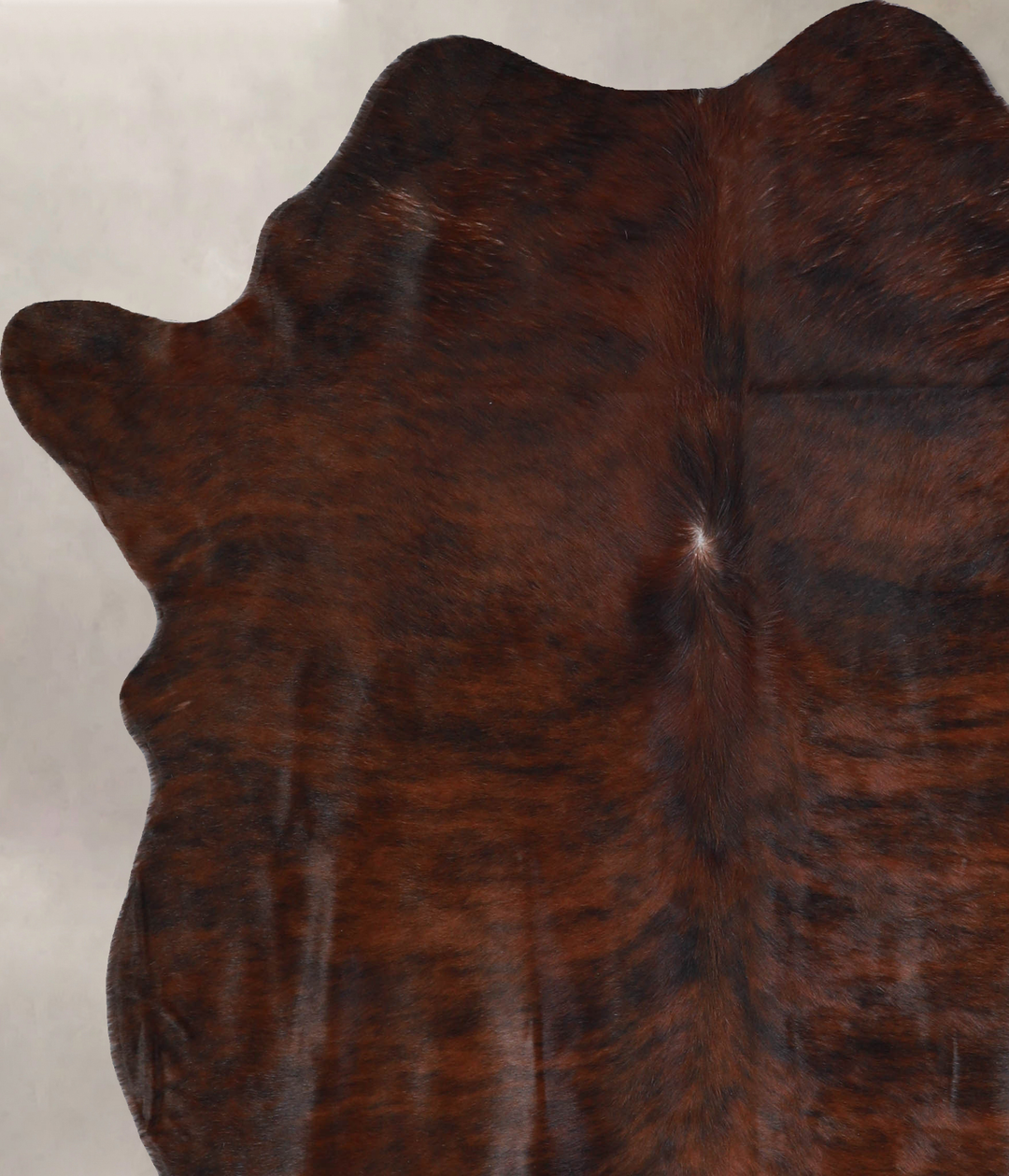 Dark Brindle X-Large Brazilian Cowhide Rug 6'10"H x 6'0"W #A33040 by H