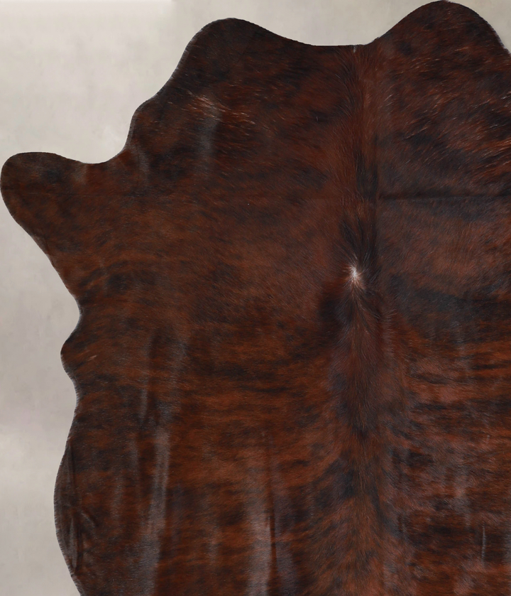 Dark Brindle X-Large Brazilian Cowhide Rug 6'10"H x 6'0"W #A33040 by Hudson Hides