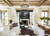 Dark Brindle X-Large Brazilian Cowhide Rug 6'10"H x 6'0"W #A33040 by Hudson Hides