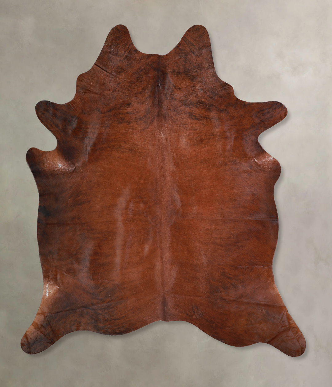 Medium Brindle X-Large Brazilian Cowhide Rug 7'2"H x 6'3"W #A33063 by 