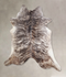 Grey Brindle X-Large Brazilian Cowhide Rug 6'9