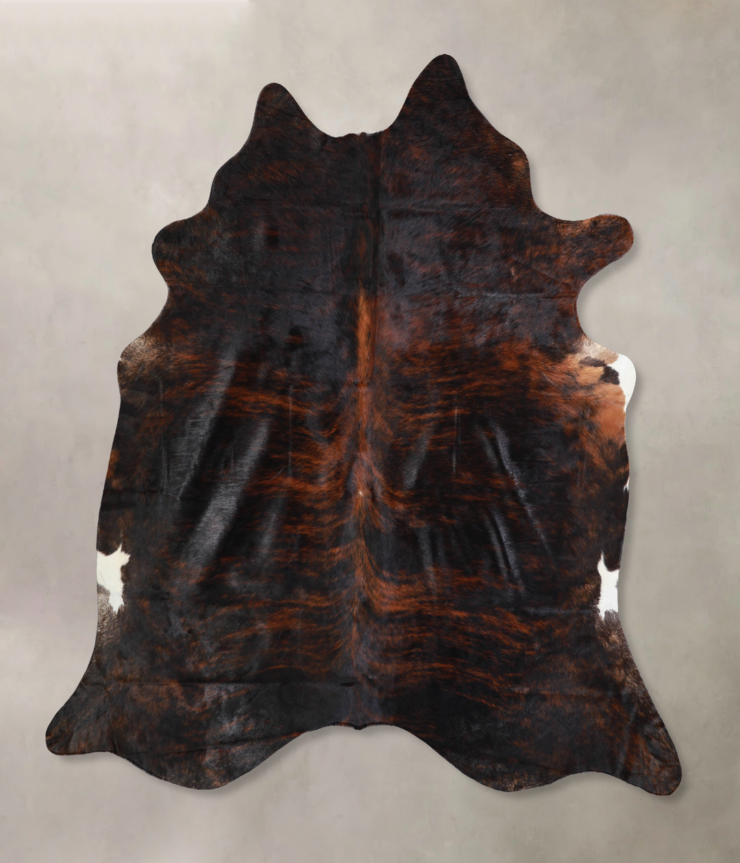 Dark Brindle X-Large Brazilian Cowhide Rug 6'11"H x 6'9"W #A33070 by H