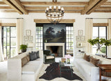 Dark Brindle X-Large Brazilian Cowhide Rug 6'11"H x 6'9"W #A33070 by Hudson Hides