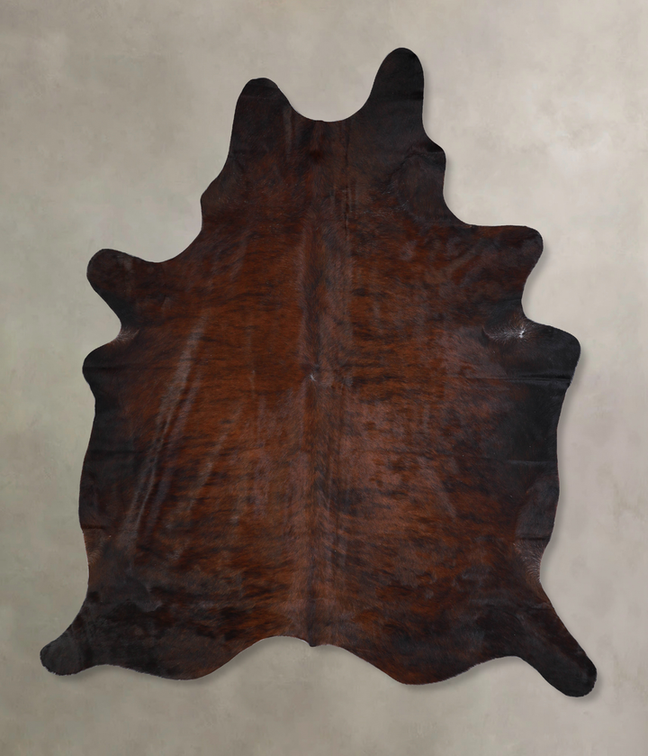 Dark Brindle X-Large Brazilian Cowhide Rug 7'7"H x 6'1"W #A33071 by Hudson Hides