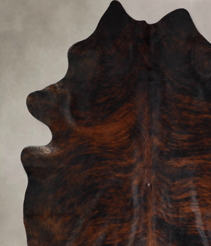 Dark Brindle XX-Large Brazilian Cowhide Rug 7'6"H x 7'3"W #A33073 by Hudson Hides
