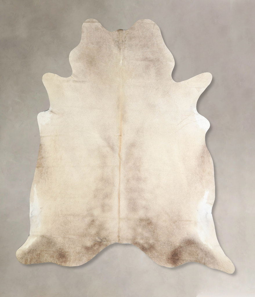 Champagne X-Large Brazilian Cowhide Rug 6'10"H x 6'4"W #A33085 by Hudson Hides